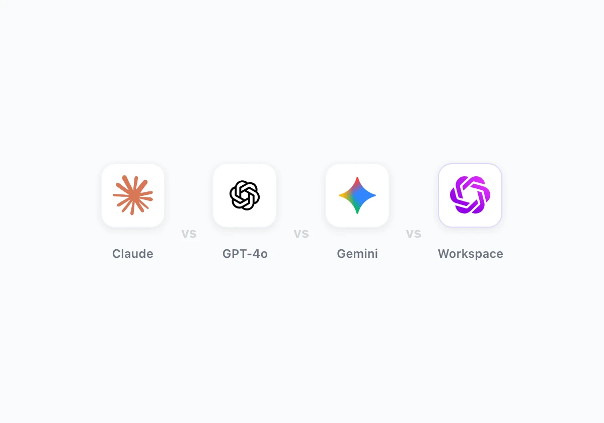 Claude vs GPT-4o vs Gemini: Google Workspaceで最適なAIモデルはどれか