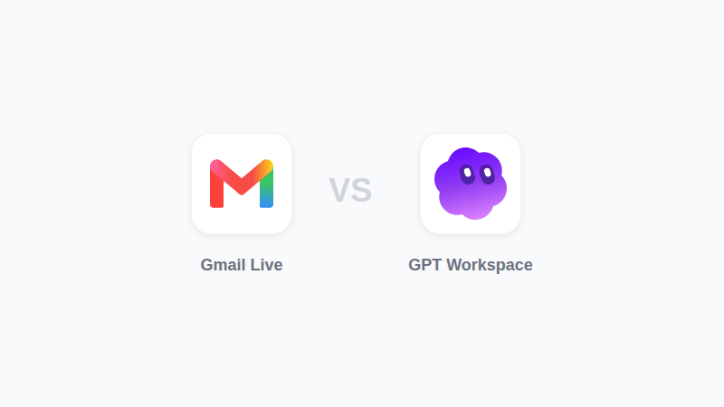استخدام Gmail Live وGPT Workspace جنبًا إلى جنب