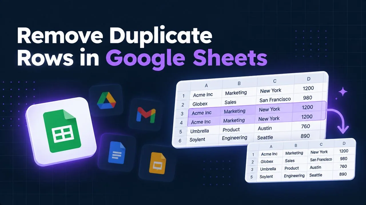 Дубликаты в Google Sheets: как их найти и удалить