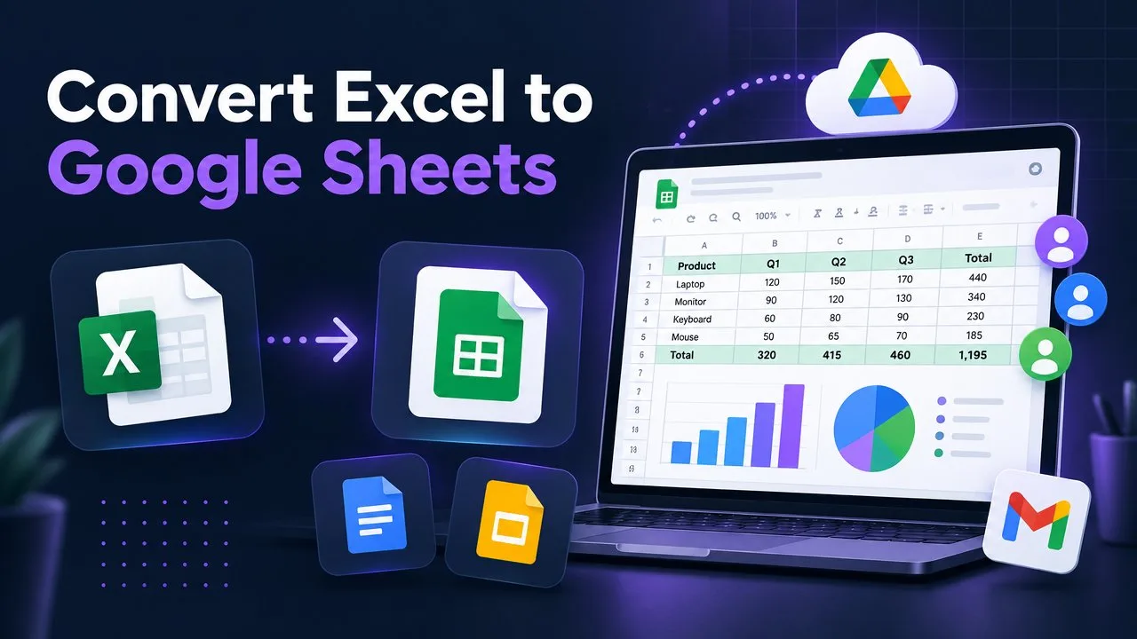 How to Upload Excel to Google Sheets